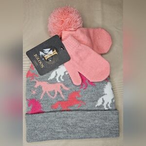 Igloos Kids' Beanie and Mittens Set NWT